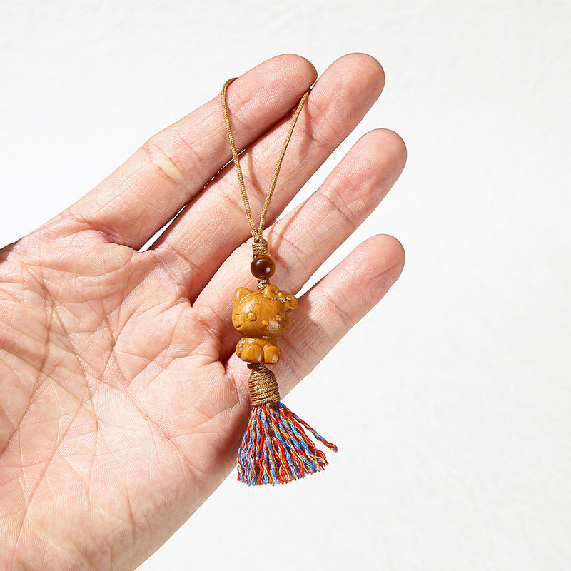 Barbie sandalwood KT cat mobile phone pendant