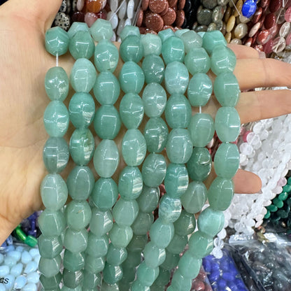 Cristal 28pcs contas de arroz hexagonais 10*14MM contas soltas 