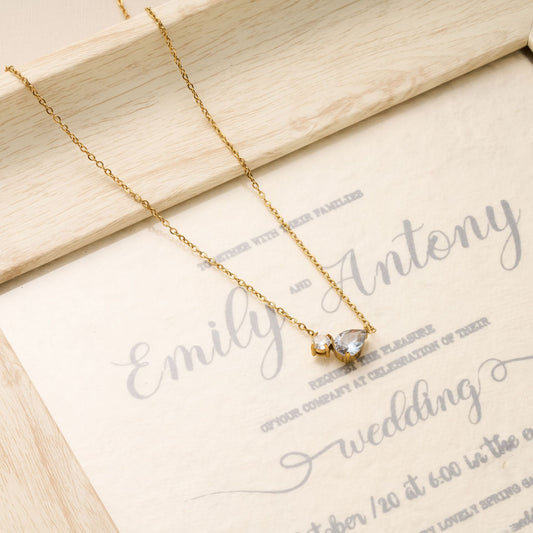 Waterdrop Zircon Necklace