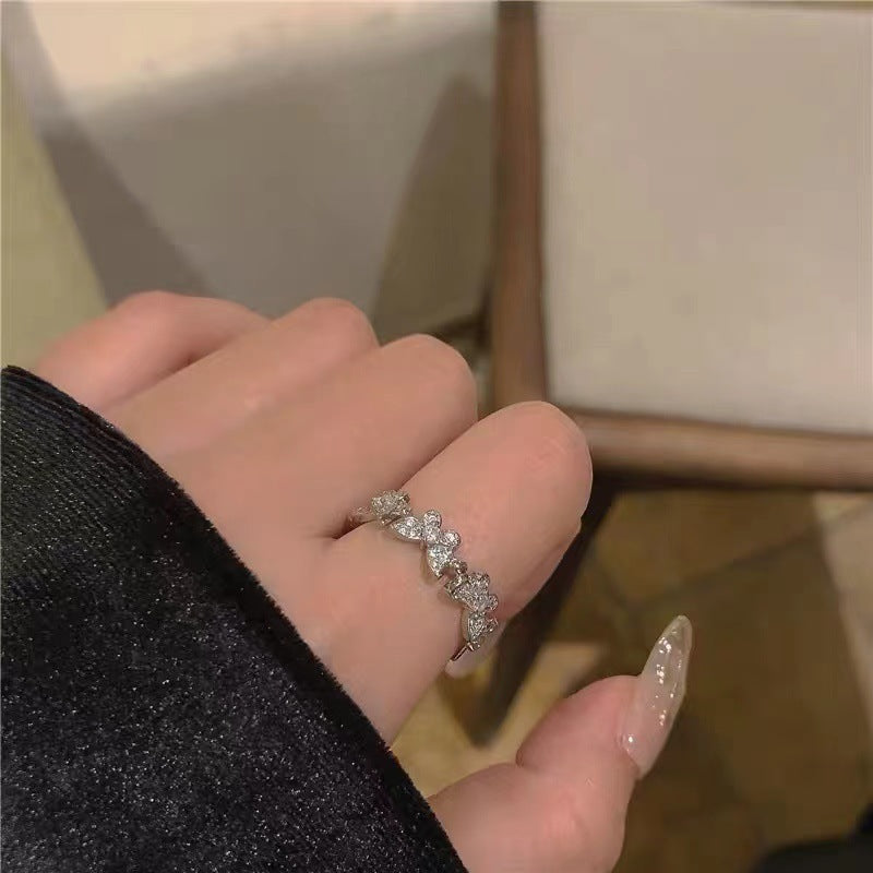 Zircon Butterfly Open Ring