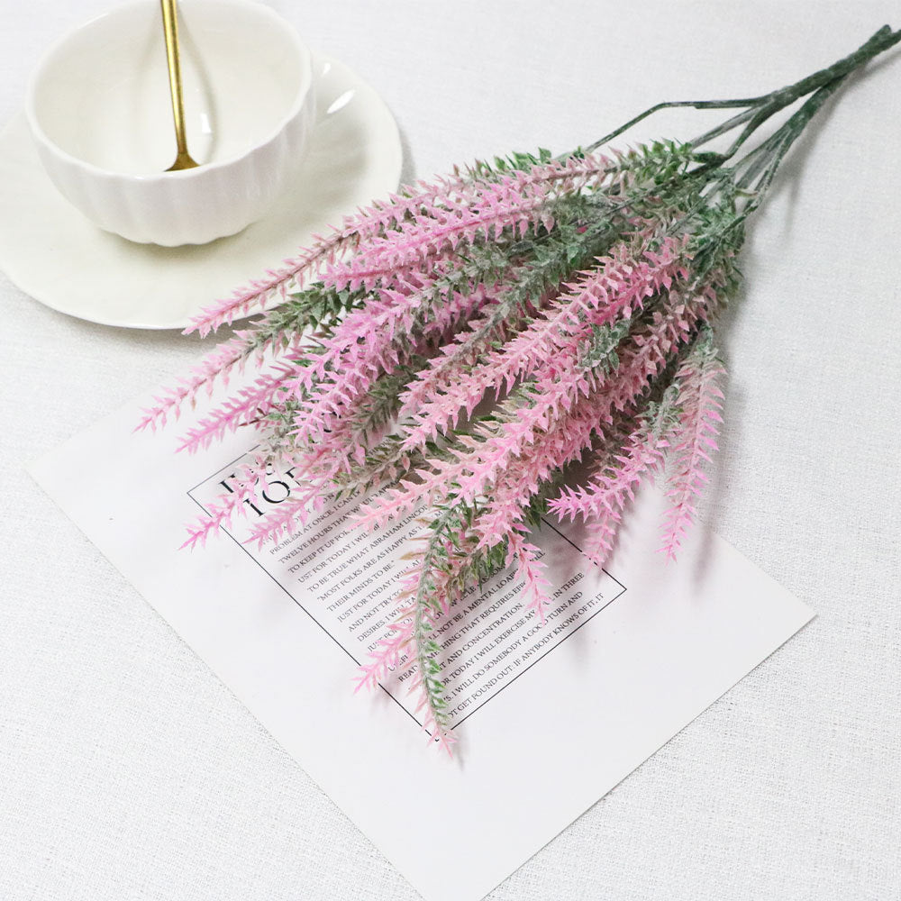 Simulation flower 5 fork lavender flocking fake plant