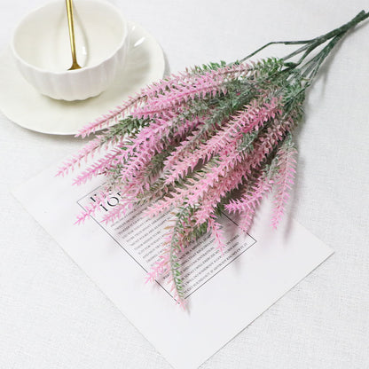 Simulation flower 5 fork lavender flocking fake plant