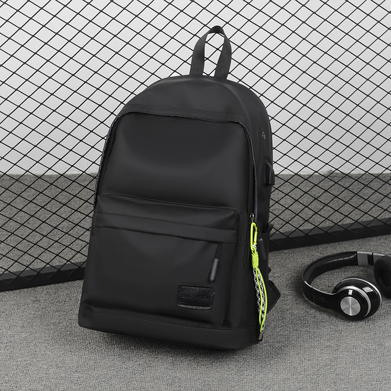 Casual rechargeable backpack men