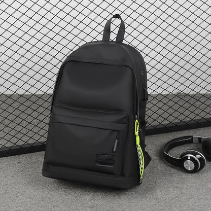 Casual rechargeable backpack men