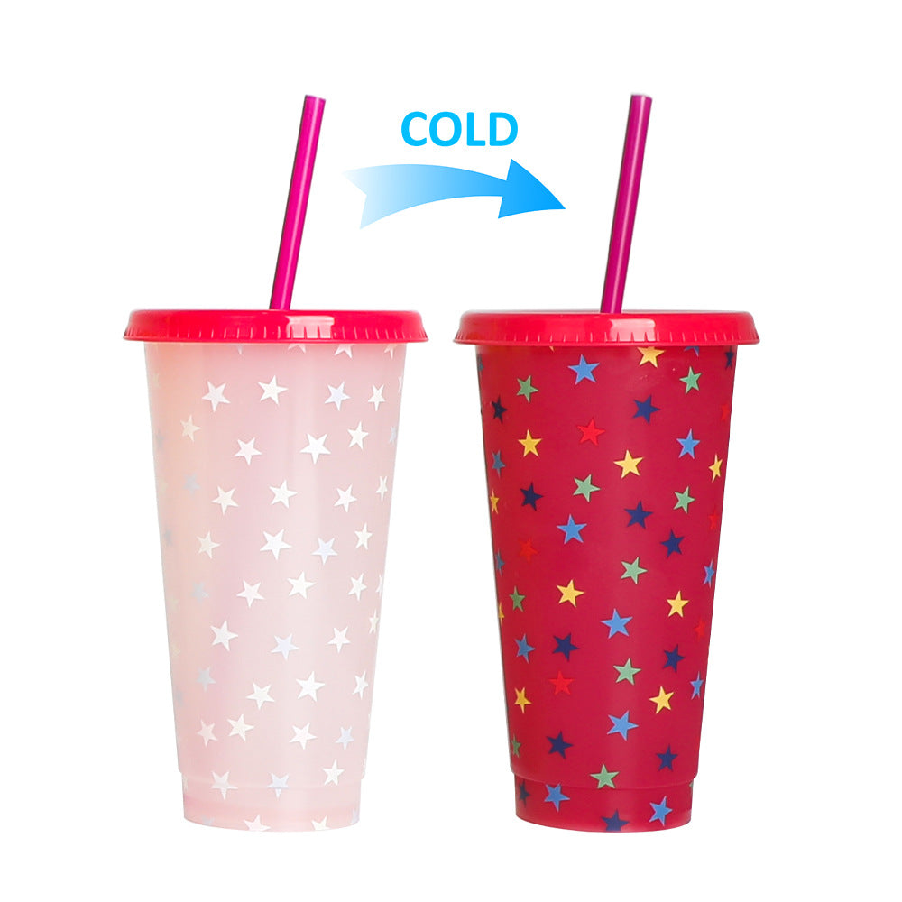 710Ml temperature-sensitive plastic color-changing cup