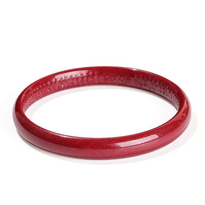 Cinnabar Heart Sutra Bracelet