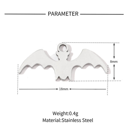 20 pcs/pack frog elephant bat titanium steel DIY pendant