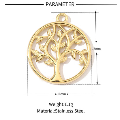 Tree of Life Devil's Eye Titanium Steel Pendant