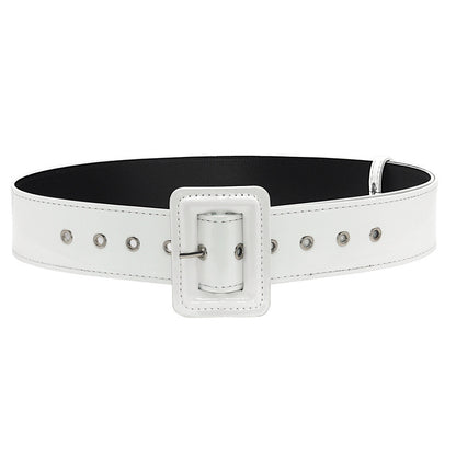 Fashion patent leather wide waist seal