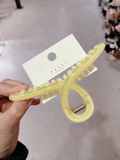 Jelly large disc hair grab clip