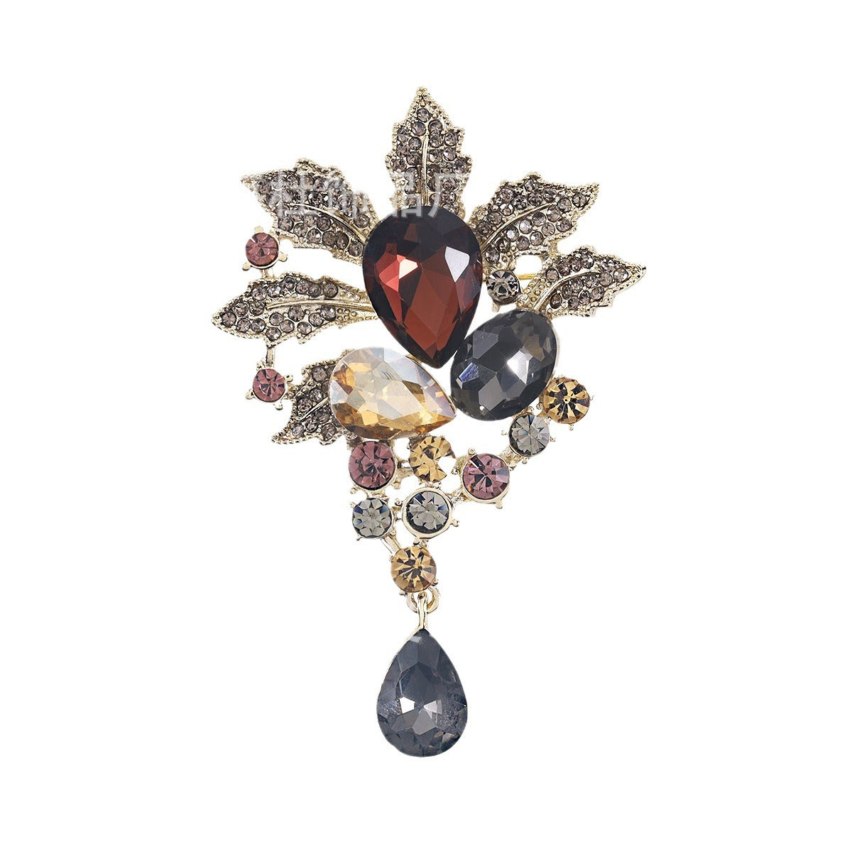 Fashion Painted Brooch Woman