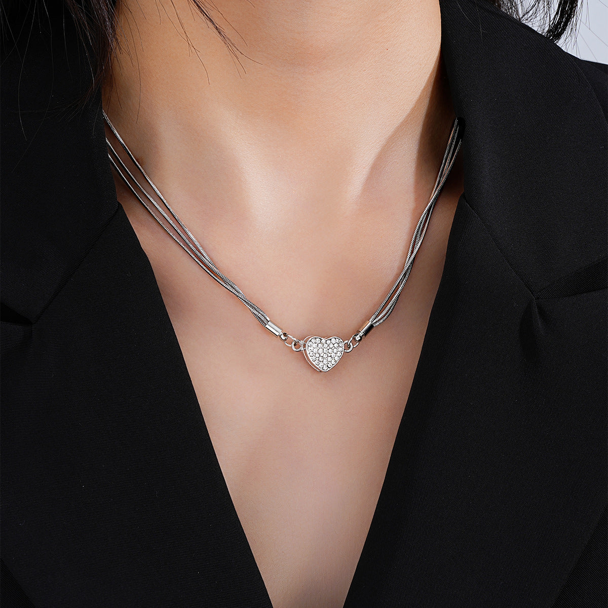 Magnetic Love Multi-Layer Snake Bone Necklace