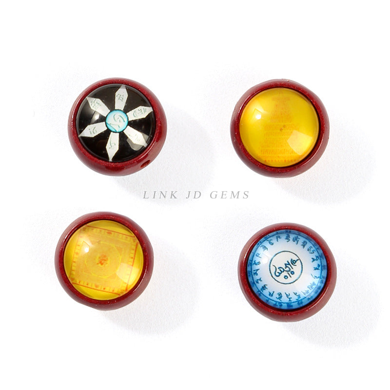 97% high content purple gold sand thangka beads