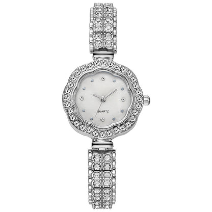 Floral Rhinestone Women's Watch
