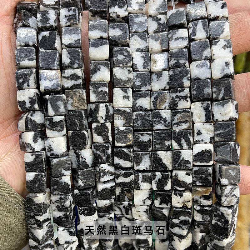 8Mm jade square crystal bracelet beads