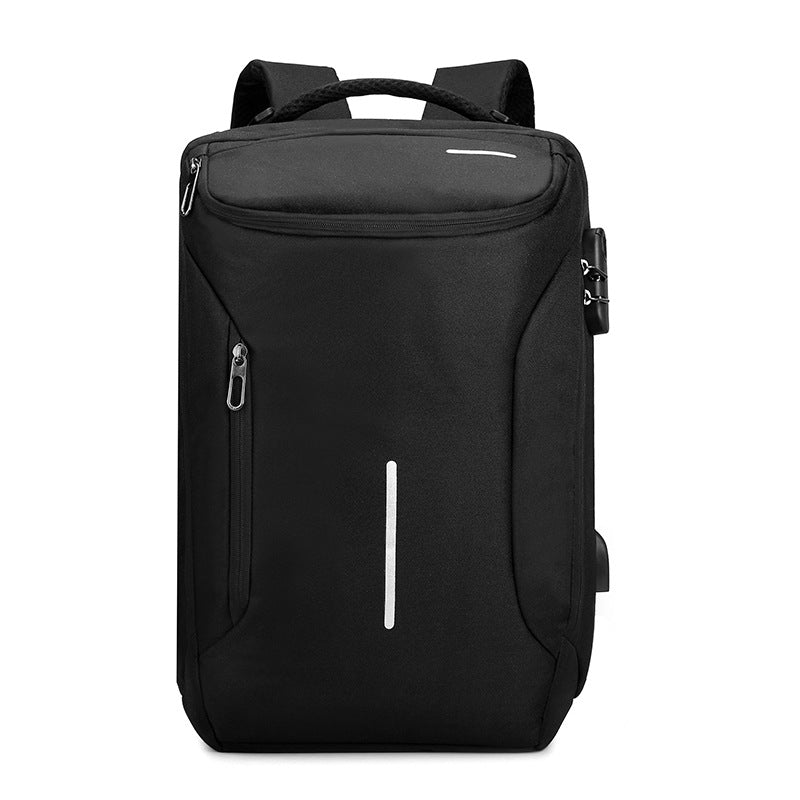 Travel computer schoolbag with combination lock