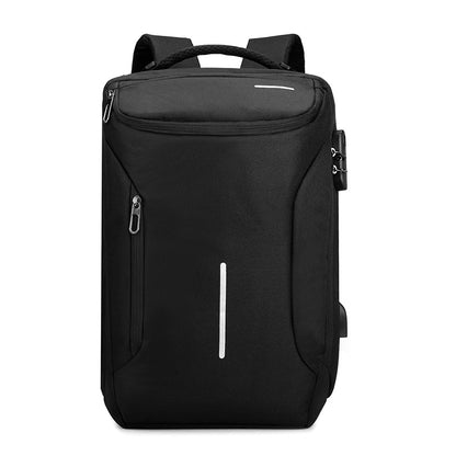 Travel computer schoolbag with combination lock