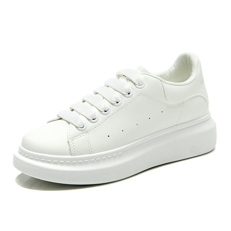 Thick-soled white shoes for men and women casual sports shoes