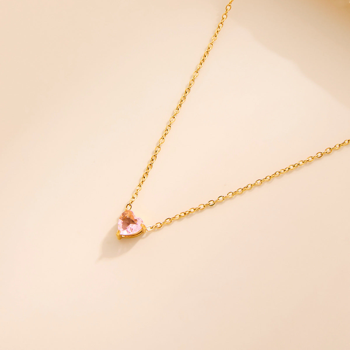 Color square crystal zircon fashion women's necklace