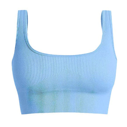 Traje de yoga sin costuras Ropa interior deportiva en forma de U 