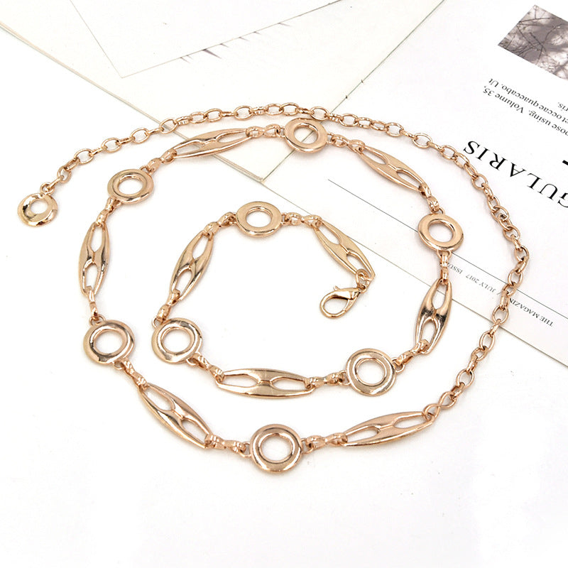 Pearl Ladies Metal Fine Waist Chain