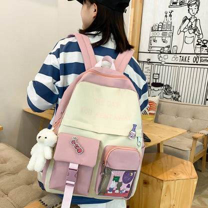 5-piece school bag backpack with good value