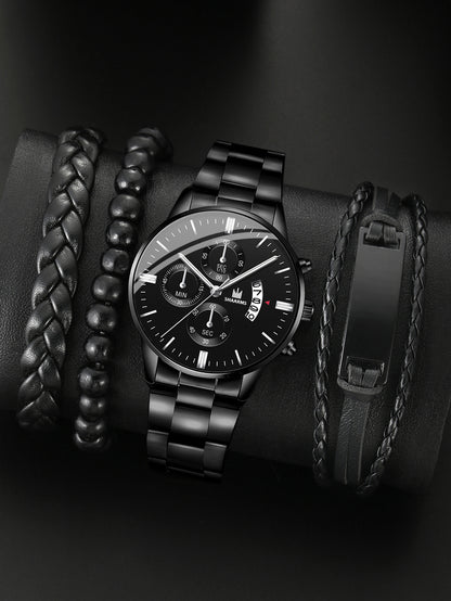 Steel belt watch quartz watch
