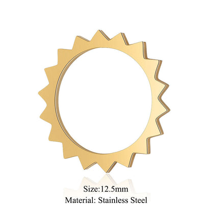 5 pcs/titanium steel jewelry map pineapple pendant accessories