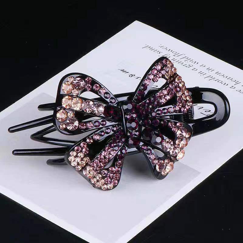 Korean ins decorative head three-tooth clip