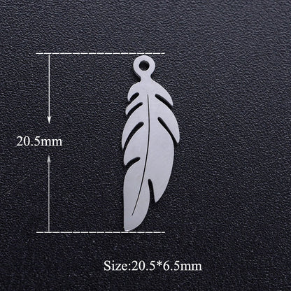 5 pcs/bag Coconut Tree Christmas Tree Titanium Steel Pendant