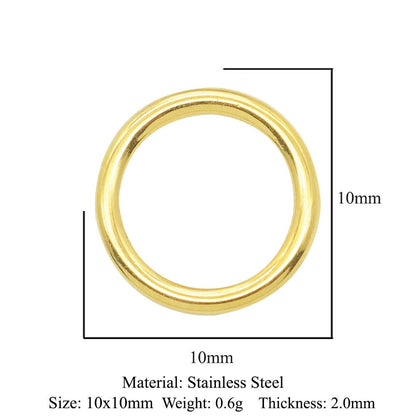 3 pcs/pack stainless steel key geometric round DIY pendant