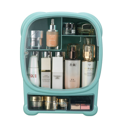 Organizador de maquillaje de gran capacidad para montaje en pared 