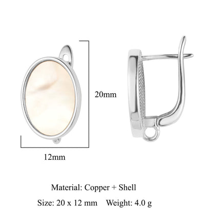 Round shell women's ear buckle