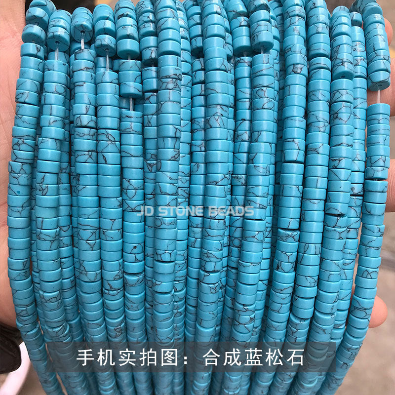 3 * 6Mm natural stone right angle disc loose beads