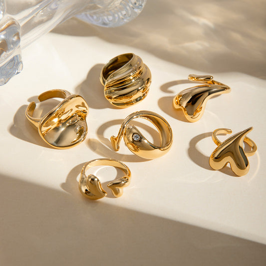 Anillo de acero de titanio de alta calidad. 