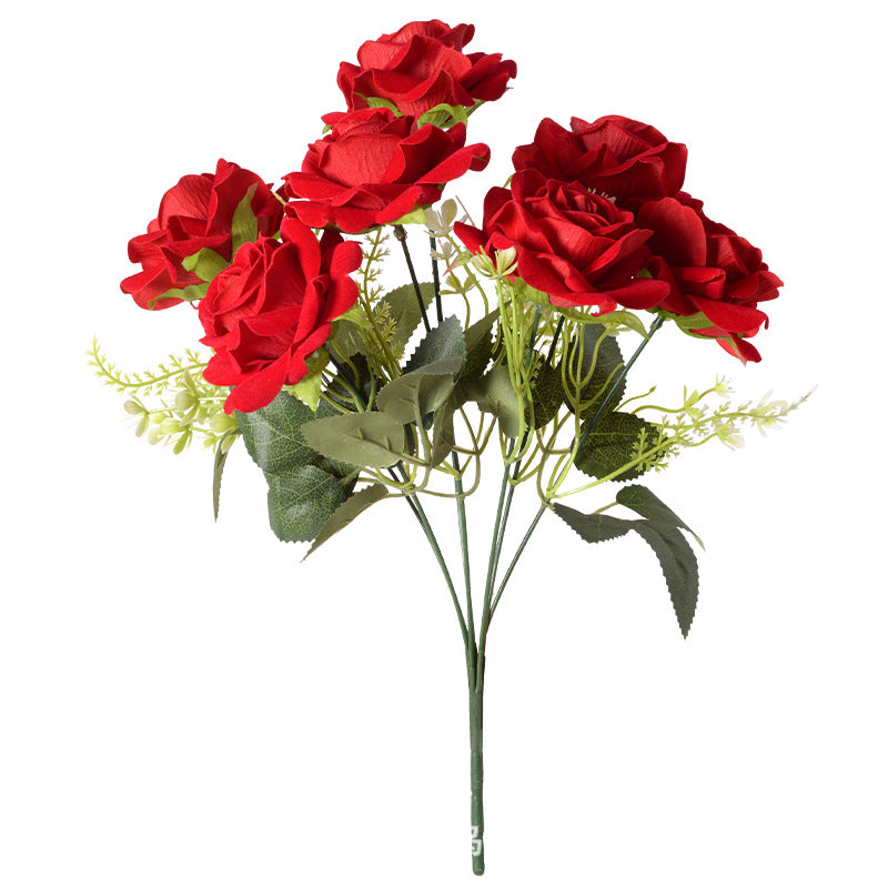 Artificial flower 7 heads Aisha rose