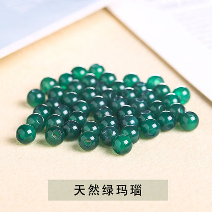 agate large hole beads DIY necklace positioning beads