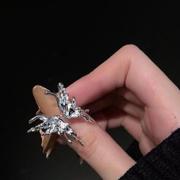 Irregular Line Open Ring