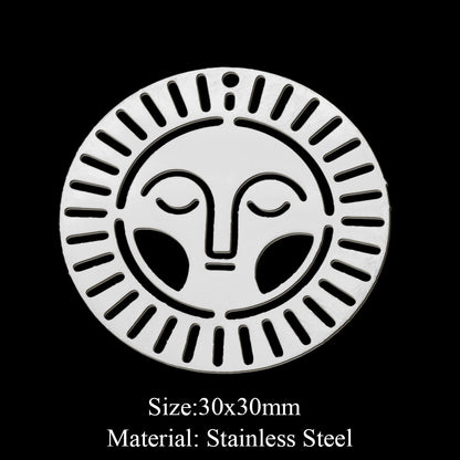 5 pcs/bag, eye fairy face pendant.