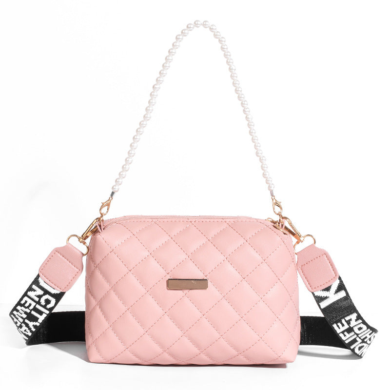 Pearl portable embroidered bag