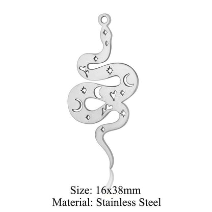 5 pcs/bag wings butterfly titanium steel pendant moth DIY