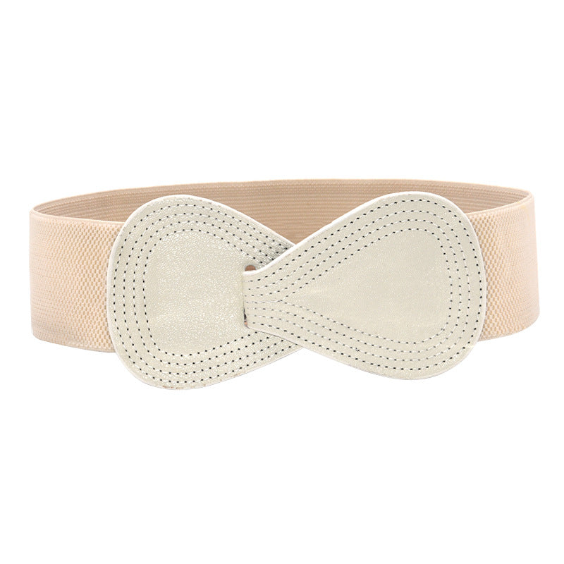 Bow elastic belt ladies