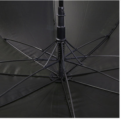 Automatic Long Handle Stripe Umbrella 8 Ribs Business