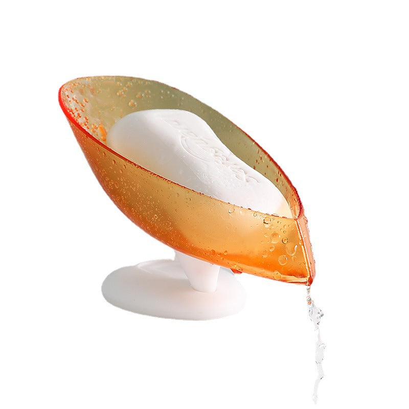 Jabonera creativa de doble capa con ventosa 