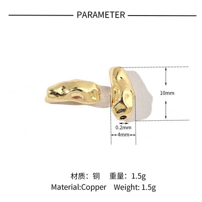 18K gold-coated baroque special-shaped beads