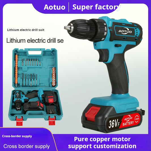 28V Lithium Drill & Electric Screwdriver - Cordless Rechargeable Tool
