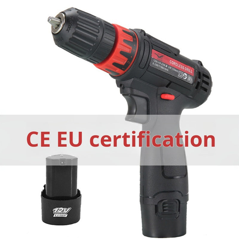 Chave de fenda sem fio 12V para furadeira doméstica de lítio 