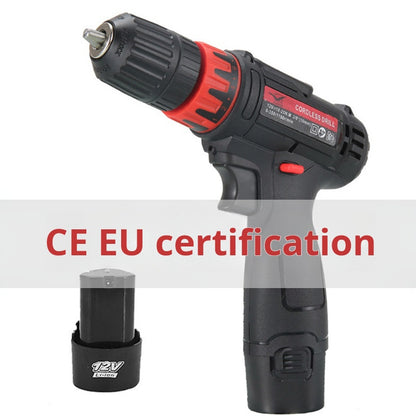 Chave de fenda sem fio 12V para furadeira doméstica de lítio 