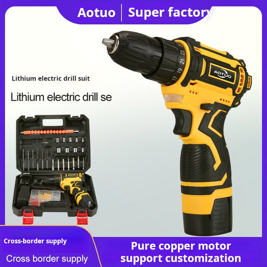Chave de fenda sem fio com conjunto de furadeira de lítio 16,8V 