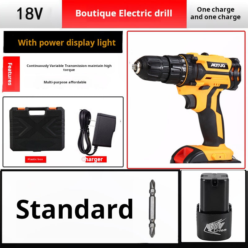 Cordless Lithium Drill Electric Screwdriver Set